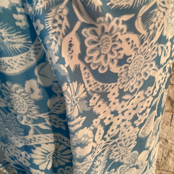 By Anthropologie Long-Sleeve Backless Sheer Ruffle Mini Dress - Picture 9 of 16